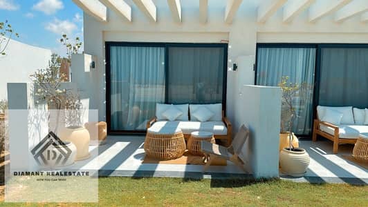 Chalet with garden FOR SALE Ready for viewing in Ain Sokhna Finished with AC's and natural gas Over 10Years (Panoramic view of Sea and lagoon)