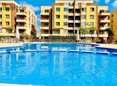 Apartment 165m for rent in Promenade Compound October pool and landscape view near Hyper One Sheikh Zayed.