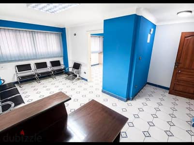 فرصة للعيادات والشركات - مقر مرخص إداري من نقابة العلاج الحر للإيجار 70 م ( سموحة - المربع الذهبي )
