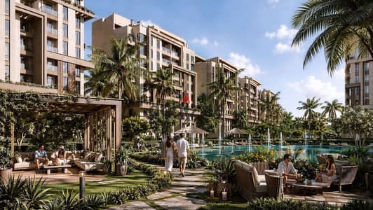 I own a two-bedroom apartment of 90 square meters in a distinctive compound on a branch of the Green River, with the lowest load percentage in the real estate market, overlooking lakes and landscaping by a company with a track record of accomplishments.