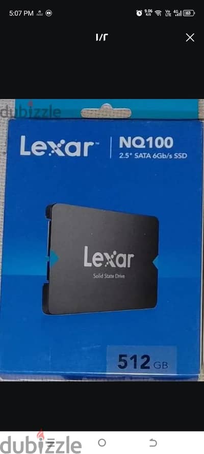 هارد ssd 512 استخدام اقل من شهر