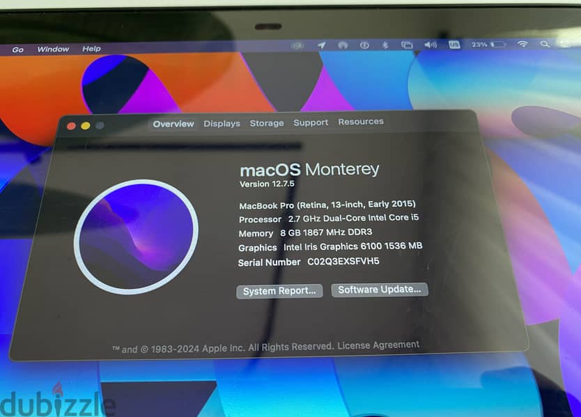 Macbook Pro 13” (Early 2015) 6