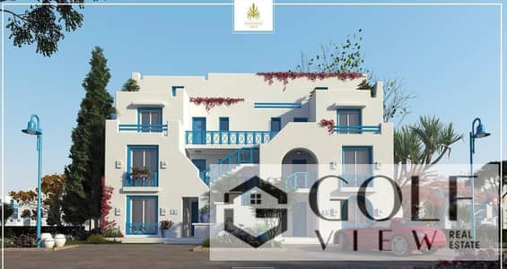 For sale a ground chalet with a garden of 92m and a garden of 90m in a prime location at Mountain View Ras El Hikma, North Coast