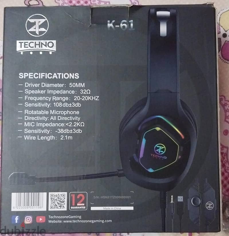 GAMING HEADSET TECHNO ZONE k-61 2