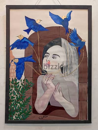 لوحة فنية  (أكريليك) للديكور  50×70