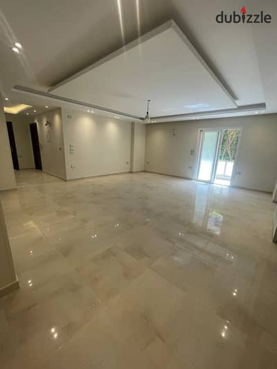 Furnished apartment for rent, first occupancy with kitchen and air conditioning in Zayed Dunes Compound, 188 sqm, garden 150 sqm, 3 bedrooms and 3 bathrooms, a unique opportunity for upscale living