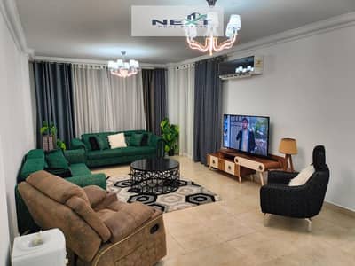 Furnished apartment for rent in the most prestigious and distinguished phase of Madinaty, B12, with a prime location and stunning views. The apartment