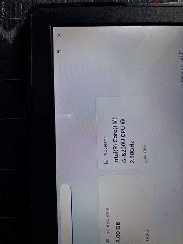 Dell laptop i5 6gen بدون هارد 6000 جنية 4