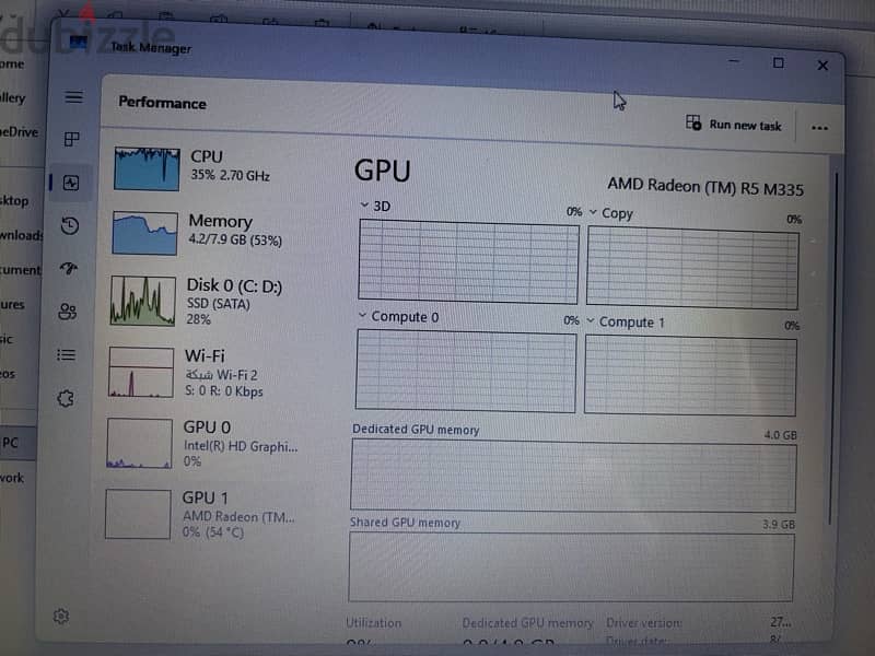 Dell laptop i5 6gen بدون هارد 6000 جنية 11