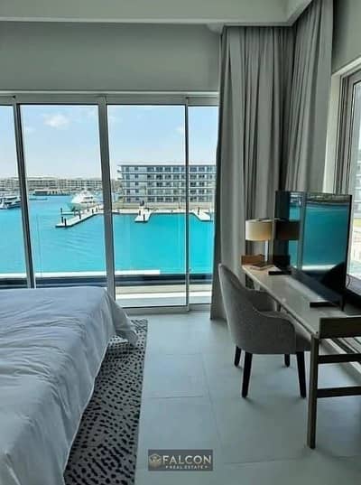 3bed panoramic view sea&marina yachts_Lowest price, chalet for sale in Salt Marina, North Coast, near South Med & Lavista& mountain view ras elhekma