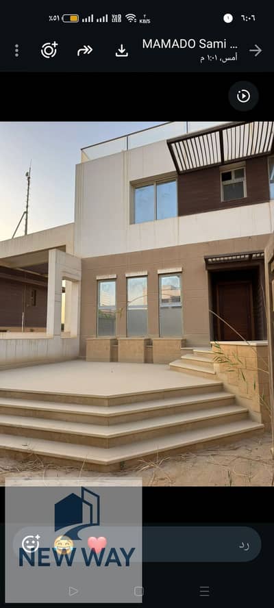 توين هاوس ريسيل بكمبوند آب فيل app Villa النموذج الكبير 450 م . المساحة البنائية 520 التقسيمة ارضي وجراج خاص مدخل للدور الأول علوي مطبخ. و الثاني غرف