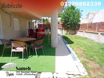  Ground floor chalet with garden for rent in Lotus Village – Km 90, 180 sq m