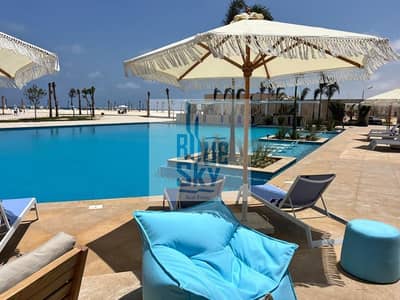 73m² chalet for sale—super-lux finish—in the heart of Ras El Hekma, North Coast. Available with a 5% down payment and an 8-year installment plan, plus
