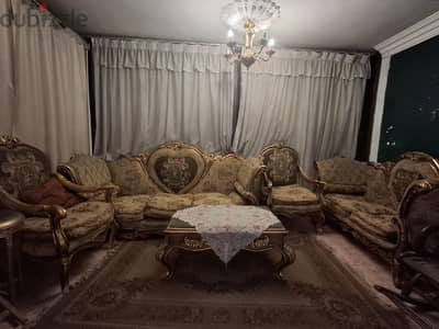 صالون خشب دمياطي كامل