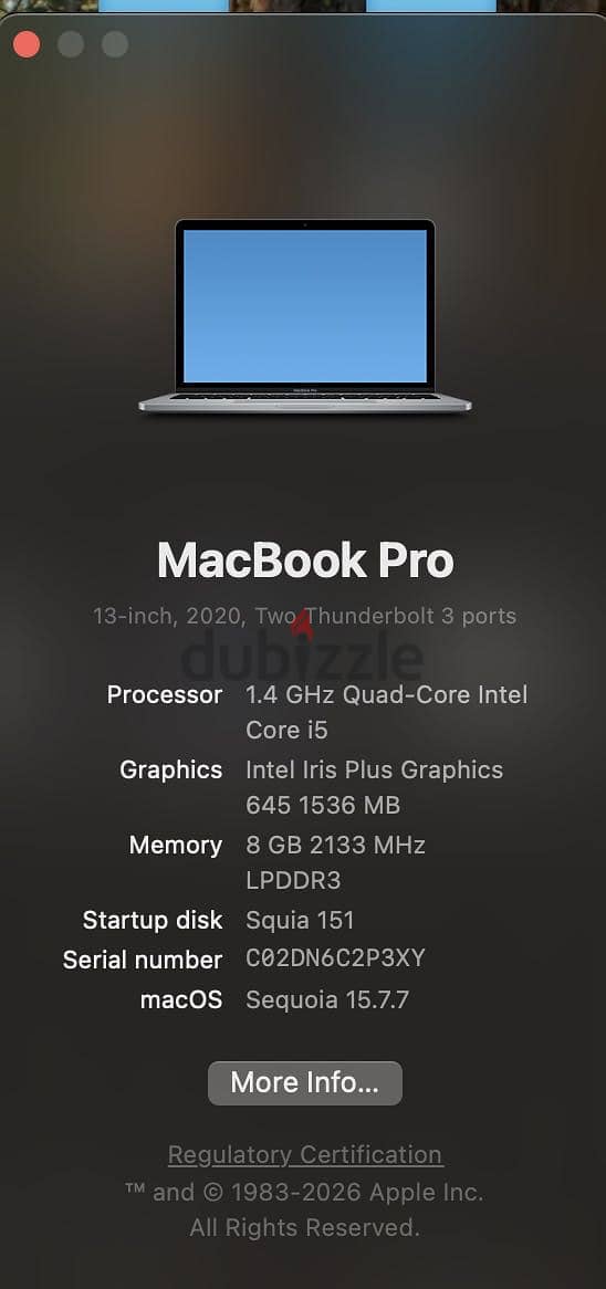 MACBOOK PRO 2020 13 INCH WITH TOUCH BAR 3
