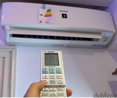 تكييف سبليت 1.5 حصان من شارب، تكييف انفرتر موفر للكهرباء رقمي بلازما ك