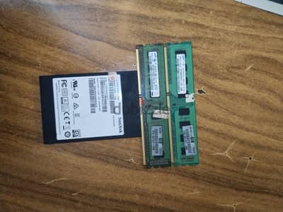 هارد 128 جيجا sanDisk z400s وي رامتين كل وحده 2 جيجا1333MHz الاتنين