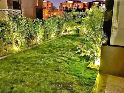 50% discount on a duplex apartment with a garden in Taj City compound, VIP view. Minutes from the Ring Road.