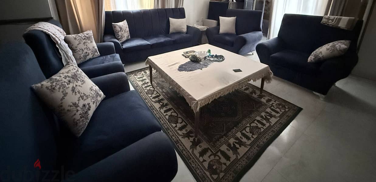 Sofa 3 seater w 4 chairs 1