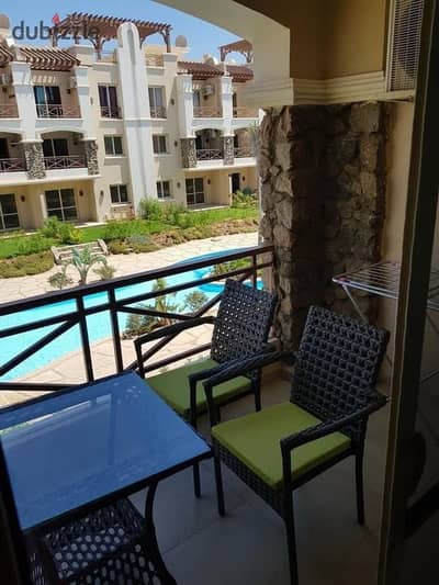 Chalet for sale, 120 sq m, immediate occupancy in Blue Blue Ain Sokhna village, sea view, prime location overlooking the swimming pool and close to th
