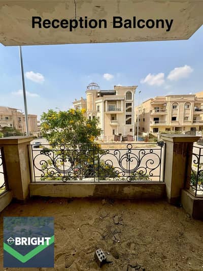 Apartment with garden view incomplete finishing 210 meters for sale Al-Yasmeen Villas Fifth Settlement