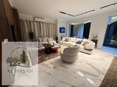 Furnished 350 square meter villa for rent in Madinaty Model Z at a bargain price, a unique opportunity for furnished rental inside Madinaty. An upscale villa with ultra-super-lux finishing and hotel-style furnishing, ready for viewing and immediate delivery, with the possibility of negotiating with the owner in case of seriousness.