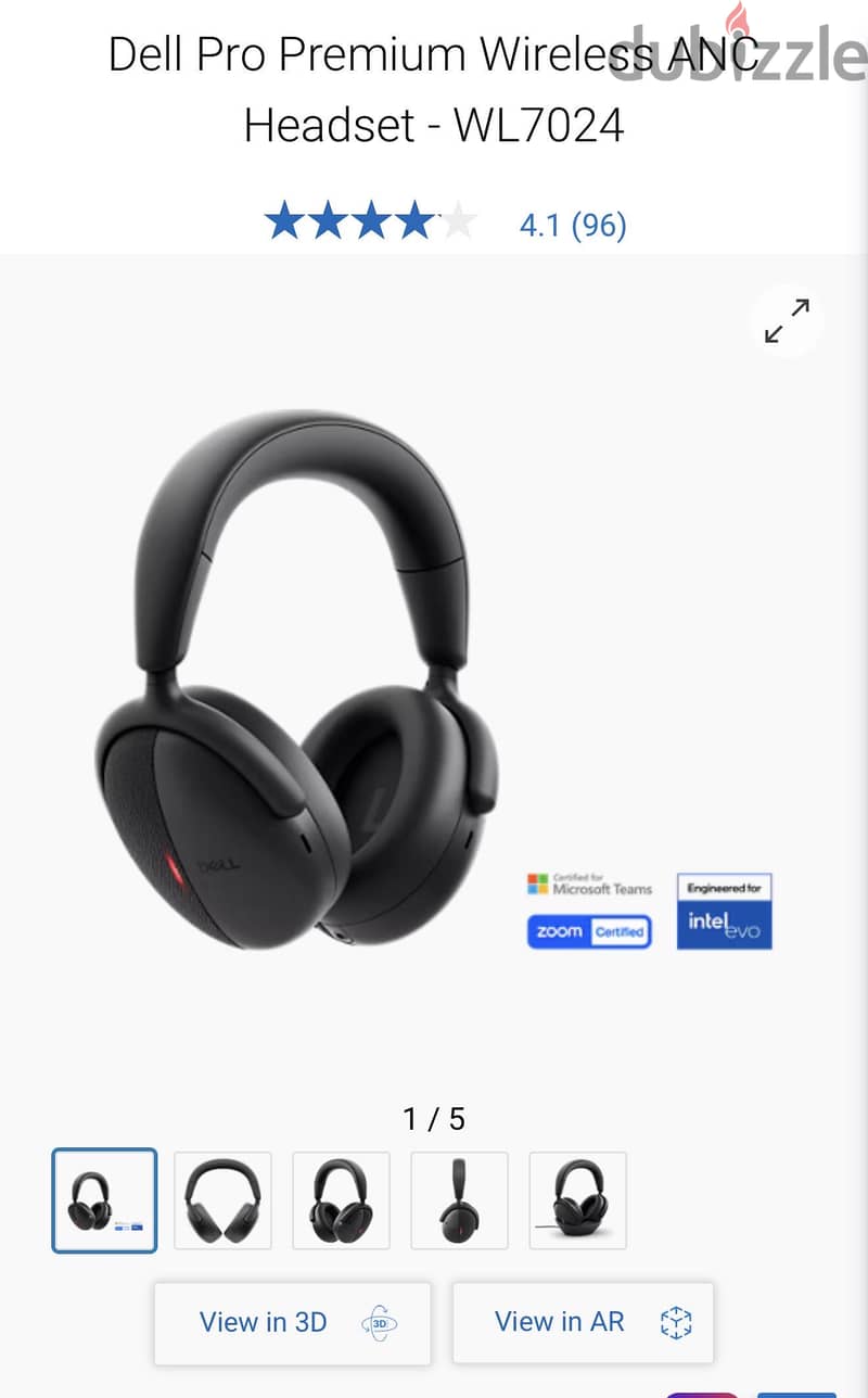 Dell Premier Wireless ANC Headset (WL7024) 8