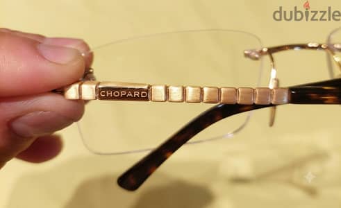 نظارة شوپارد أصلية مطلي ذهب 23 karat - صناعة ايطالية - Rimless