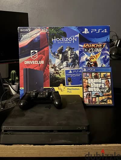 PS4 Slim 500GB Good Condition with GTA V