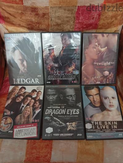لعشاق  تجميع اسطوانات الأفلام الأجنبية المجمعه 6 اسطوانات مميزه Dvd