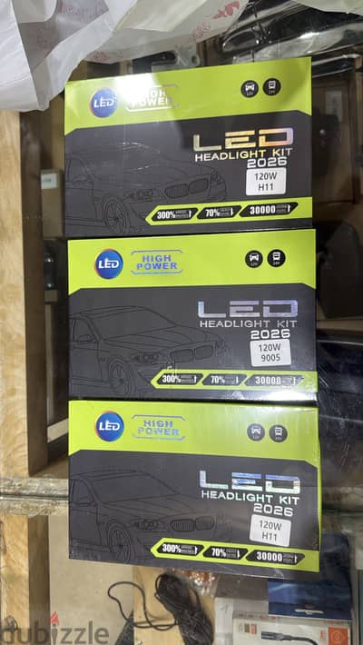 لمبات ليد high power M9 pro H11 مستورد 120 وات