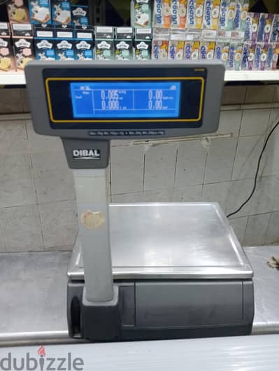 ميزان باركود اسباني ماركة DIBAL بحالة ممتازة جدا