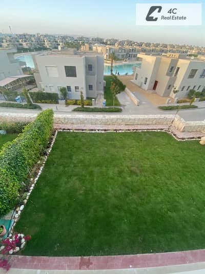 فيلا توين هاوس بجاردن استلام فوري و تشطيب فاخر  وجه بحري و فيو ممتاز - تقسيمه واسعه FOR SALE IN AZHA AIN SOKHNA