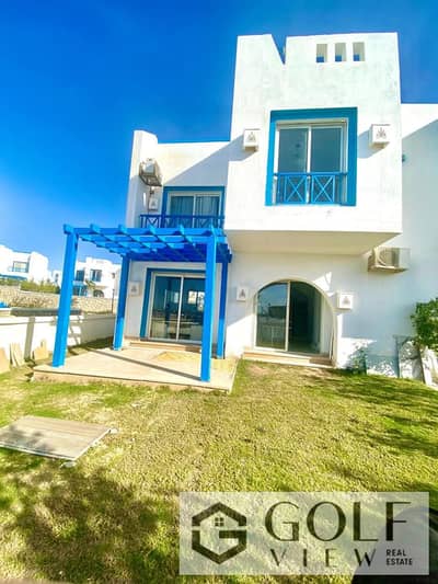 For sale, a 92 sqm chalet, ground floor, with an 80 sqm garden, in Mountain View, Ras El Hekma, New Rhodes phase, immediate receipt, fully finished an