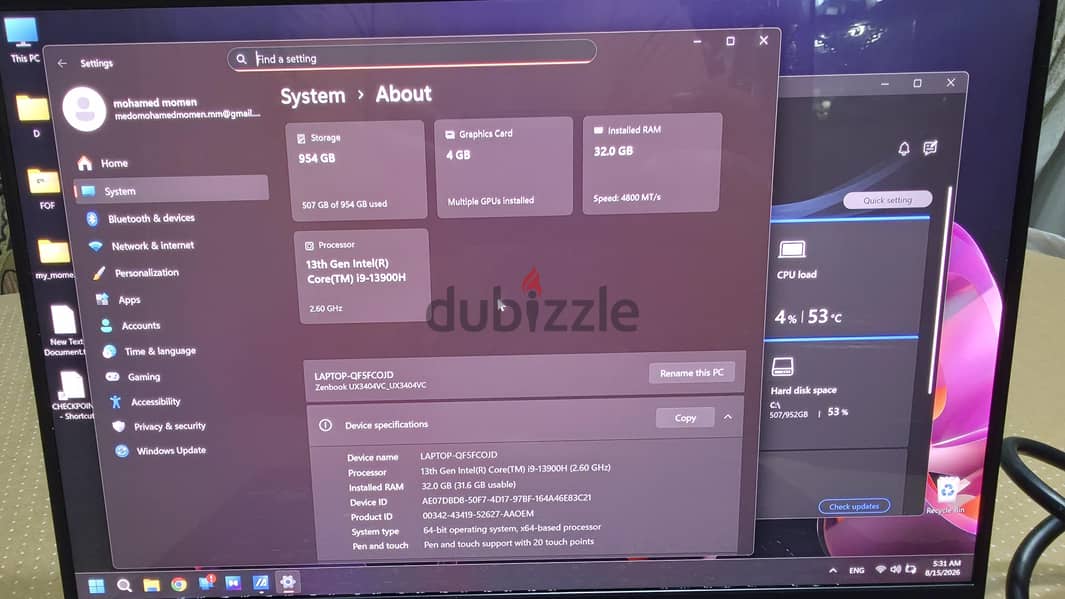 Asus zenbook 14X 3