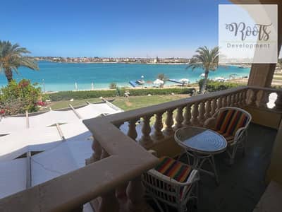 For Daily Rent Standalone Villa with Garden and Swimming pool,fully furnished with AC/S,Frist row on the sandy lake, In Marina 7 - North Coast