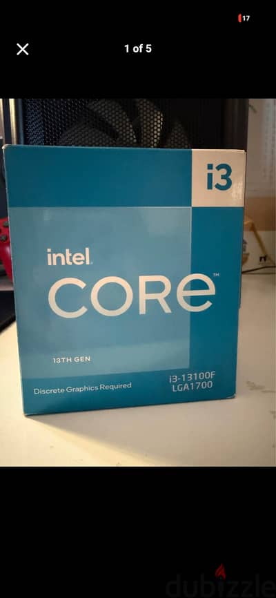 بروسيسور  انتيل i3 13100F بحاله ممتازه استعمال اقل من سنه بالمروحه