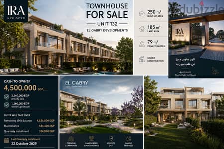 TOWNHOUSE FOR SALE – IRA, NEW ZAYED