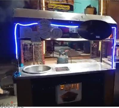 عربيه زلابيه ومكنه وافل وترابيزه استنلس