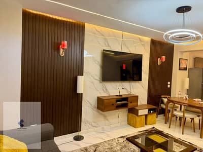 Apartment for rent in Al-Andalus, Fifth Settlement, first occupancy, ground floor, 3 bedrooms and 2 bathrooms, new finishing, and a distinctive location within Al-Andalus, suitable for families and quiet, distinctive living.