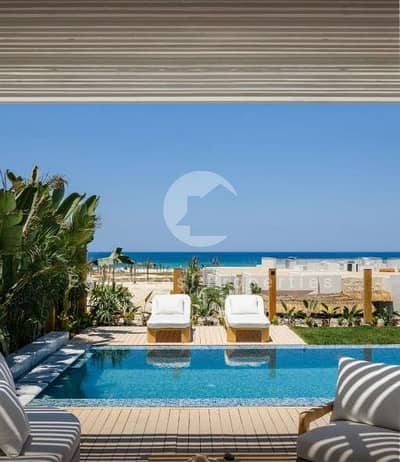 Near Delivery Full Sea View Townhouse Villa, Fully Finished, High Ceiling, Steps to the Sea, Instalments over 9 years, For Sale