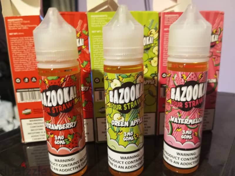 Premium Bazooka Sour Straws Original 1