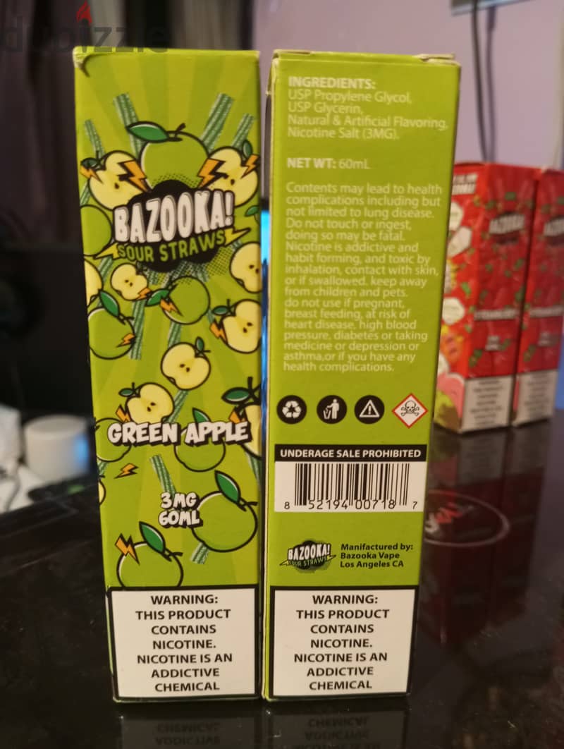 Premium Bazooka Sour Straws Original 2
