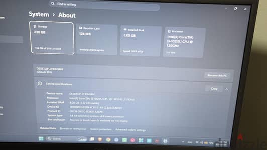  Dell Latitude 3510 | Core i5 الجيل العاشر | SSD NVMe | حالة ممتازة