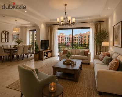 106 sqm apartment in New October in front of Zayed Gate 4 | Only 5% down payment (330,000) | 10 years installment | Two rooms | Near Mall of Arabia