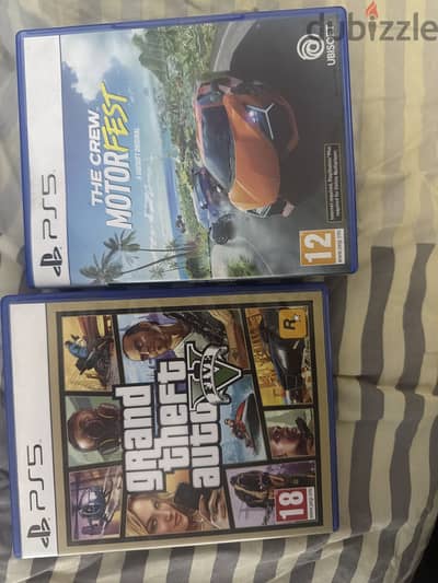 اشرطة GTA و THE CREW MOTOR FEST نسخة سوني 5