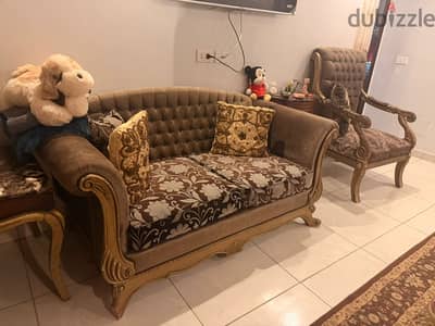 صالون مذهب استعمال خفيف