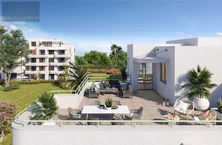 بنتهاوس للبيع متشطب بالتكييفات3 غرف بحري دايركت على Lagoon فى June Sodic  مرحله Sands راس الحكمة الساحل الشمالي