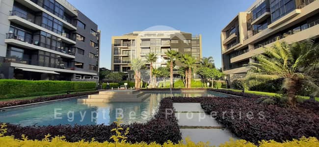 Fully finished with Ac's and kitchen prime location apartment for sale in The Waterway compound 5th settlement new cairo
