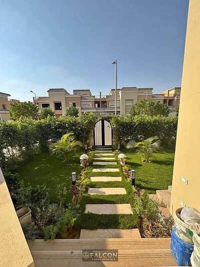 3-story villa for sale in Sarai New Cairo, featuring a 54% discount, a north-facing orientation, and a view of the Central Park. It boasts a prime loc